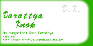 dorottya knop business card